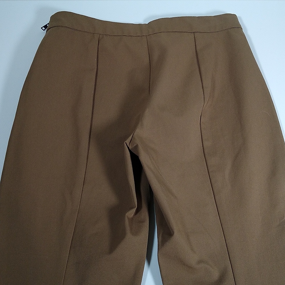 Everlane Side Zip Stretch Cotton Pants olive green 8 - Picture 7 of 9